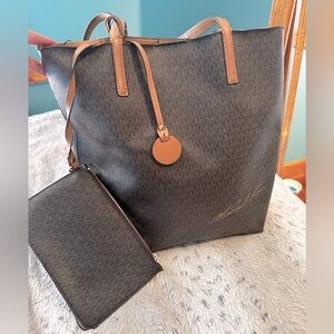 Michael Kors purse with attached wallet
